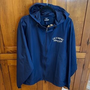 NWT Olympic National Park MV Sport Navy Windbreaker